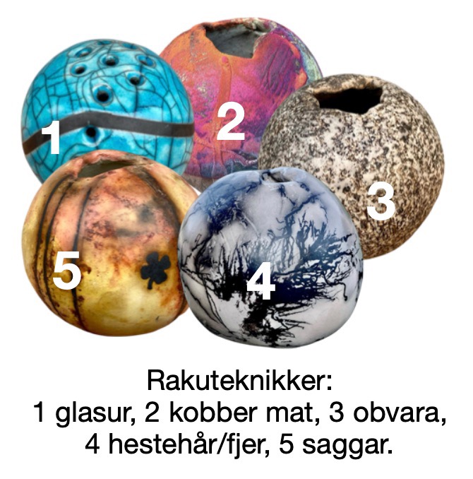 5 forskellige rakuteknikker